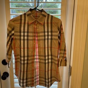 Burberry Lapwing classic vintage button down shirt